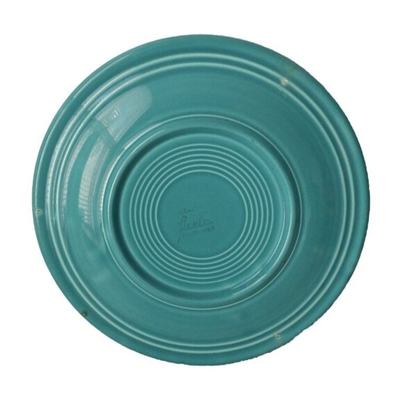 3 Vintage Fiestaware Plates Dinner Plates & 10.5" Plate Turquoise Yellow - Picture 8 of 8
